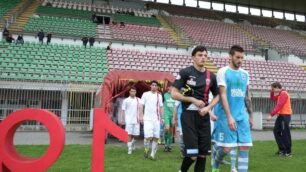 Calcio, Monza-Fiorenzuola a porte chiuse: le foto dal Brianteo