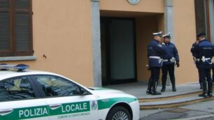 Carate - La sede del comando di polizia locale, in via Battisti