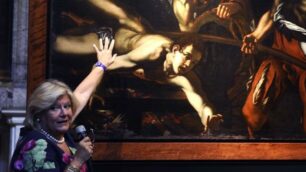 Rossella Vodret spiega un quadro della scuola caravaggesca