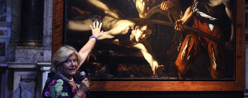 Rossella Vodret spiega un quadro della scuola caravaggesca