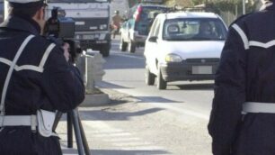 Controlli con l’autovelox (foto d’archivio)
