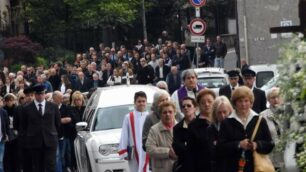 I funerali di Cristian Redaelli a Briosco