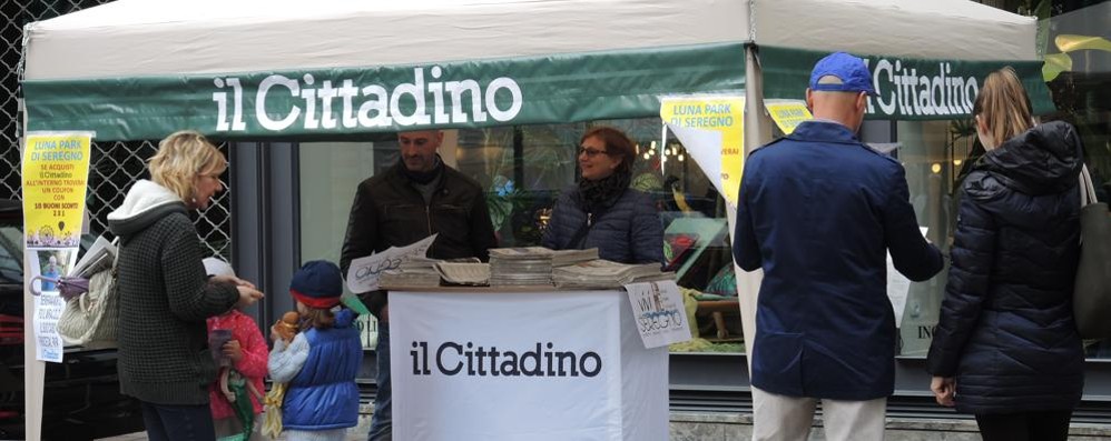 Seregno: il gazebo del Cittadino in piazza il 17 aprile