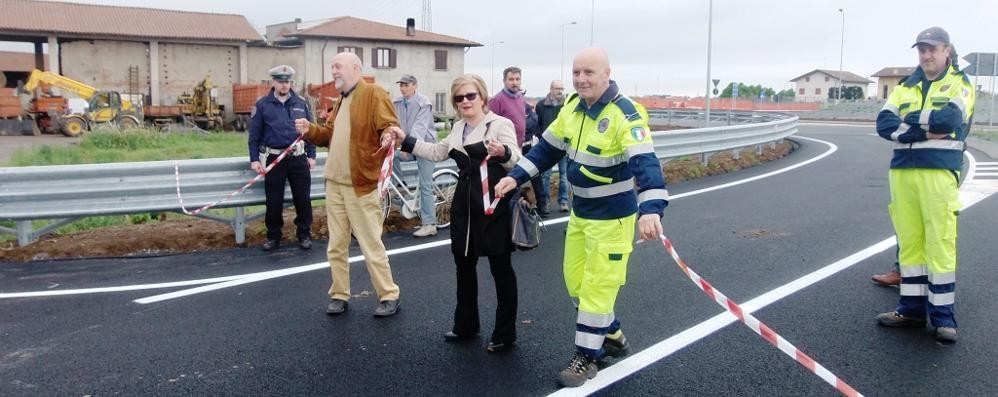 La riapertura di via Tonale a Lentate sul Seveso