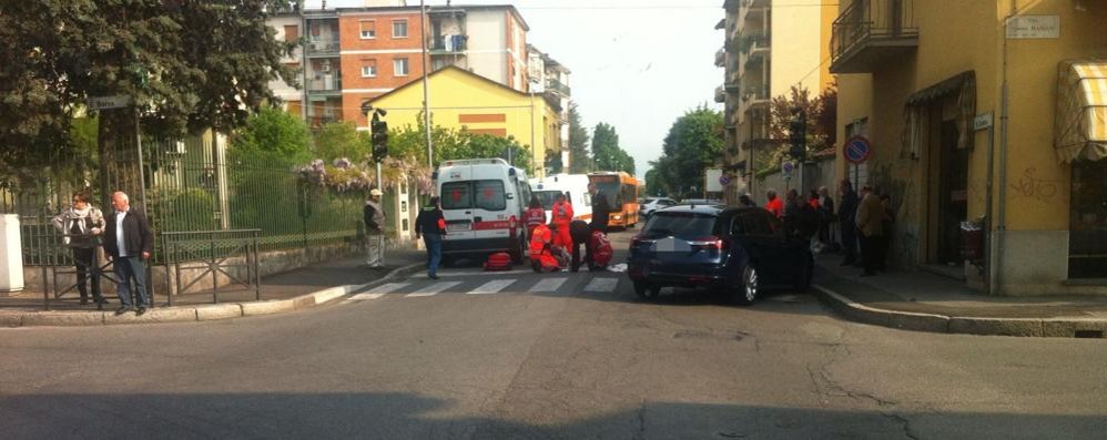 Monza, donna investita in via Cederna