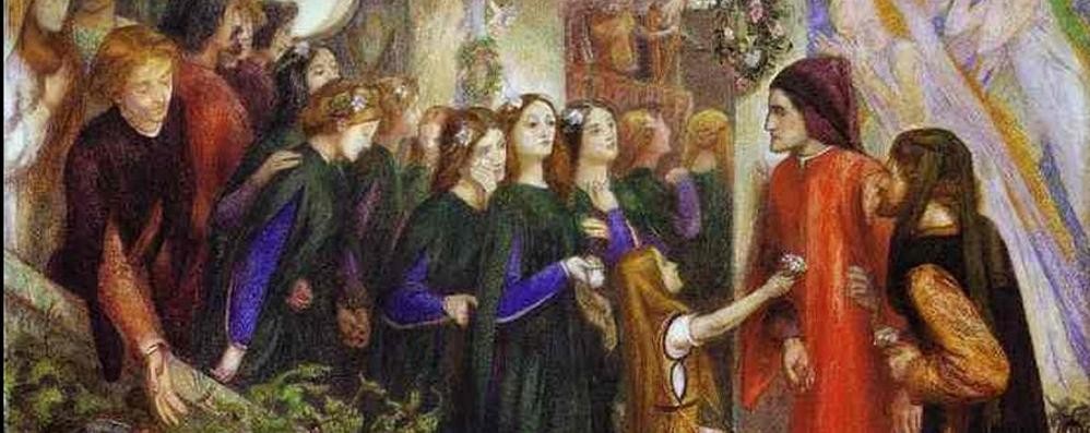 "Dante incontra Beatrice" nel dipinto di Dante Gabriele Rossetti