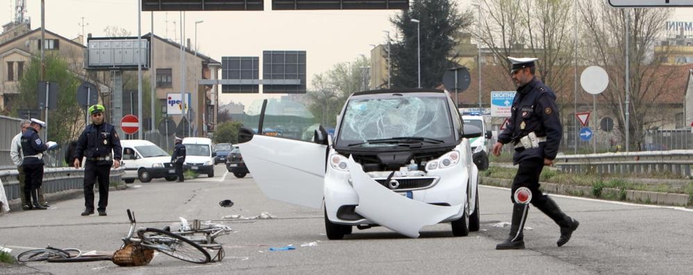 Il luogo dell’incidente mortale a Monza