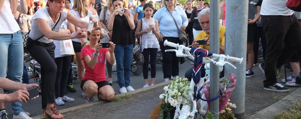 In ricordo di Matteo Trenti era stata anche portata a Monza una ghost bike