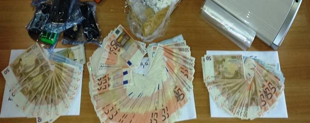 Droga e soldi sequestrati a Cesano Maderno