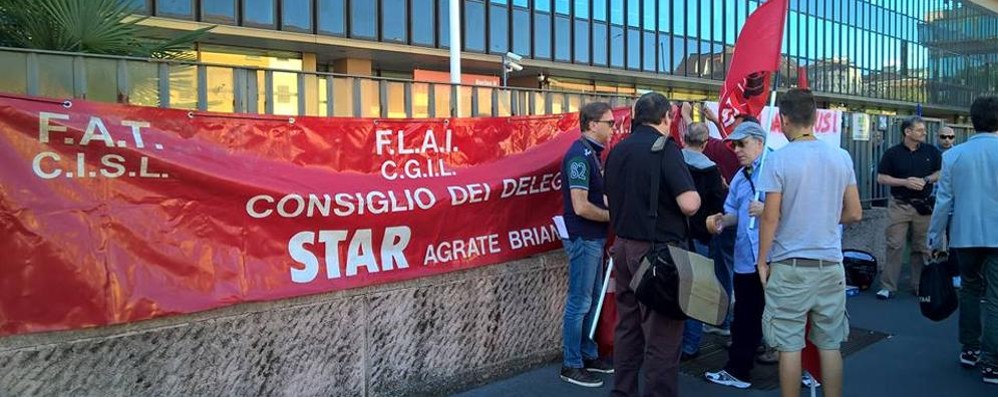 Protesta alla Star di Agrate
