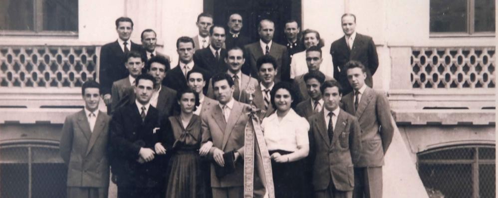 Una classe del 1947, ancora nella vecchia sede
