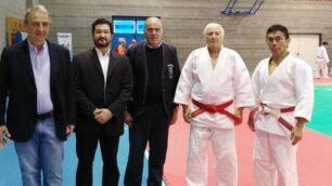 Il DT della nazionale azzurra Murakami e il vicepresidente federale Cappelletti a Besana per visitare la sezione judo della Polisportiva