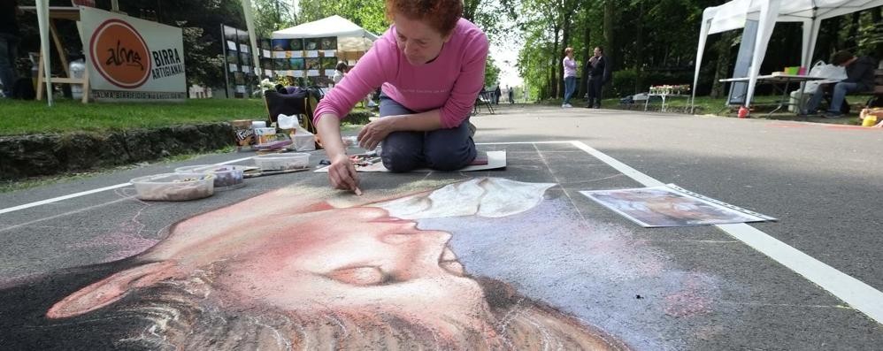 Monza, madonnari ai Boschetti reali