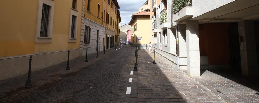 La via Cavour di Brugherio