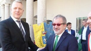 Alberto Presezzi, Roberto Maroni e il,sindaco di Burago