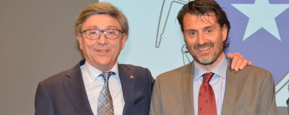 Vincenzo Torti di Giussano, nuovo presidente Cai nazionale, con il vicepresidente Antonio Montani, socio del Cai di Pallanza (VB)
