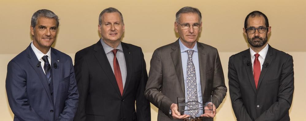 Giorgio Messa alla consegna del premio DOTY 2015 presso il Technocentre Renault a Parigi