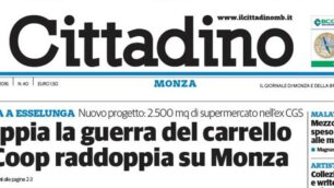 La prima pagina del Cittadino di giovedì 19 maggio 2016