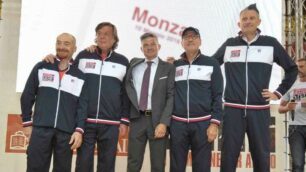 Un campione per amico a Monza: Jury Chechi, Adriano Panatta, Alessandro Mauri, Francesco Graziani, Andrea Lucchetta