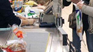 La cassa di un supermercato