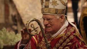 Monza Il cardinale Angelo Scola durante una funzione nel duomo