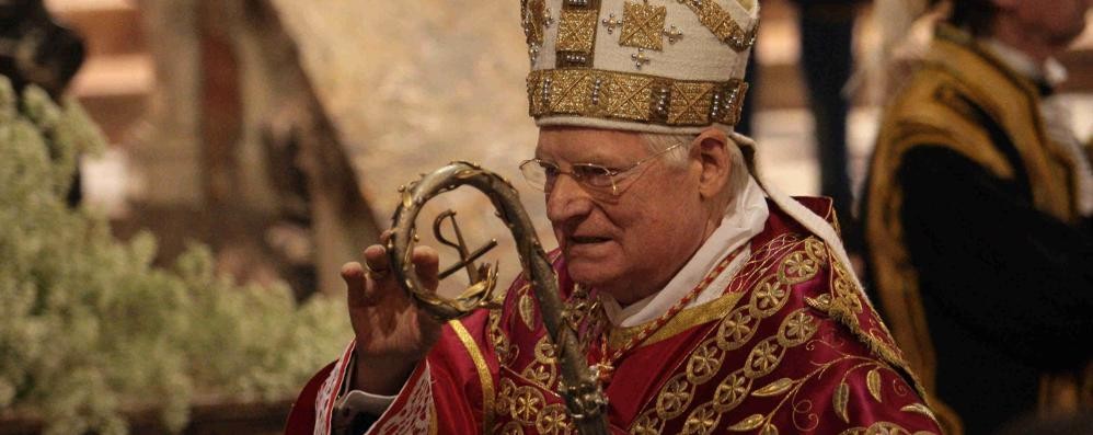 Monza Il cardinale Angelo Scola durante una funzione nel duomo