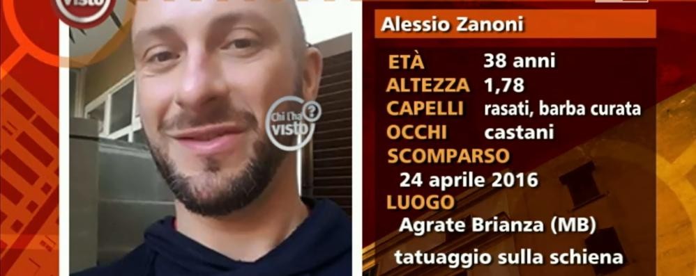 L’appello di Chi l’ha visto? per Alessio Zanoni di Agrate Brianza