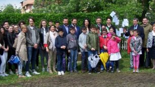 Seregno, foto di gruppo al termine della commemorazione della strage di Capaci