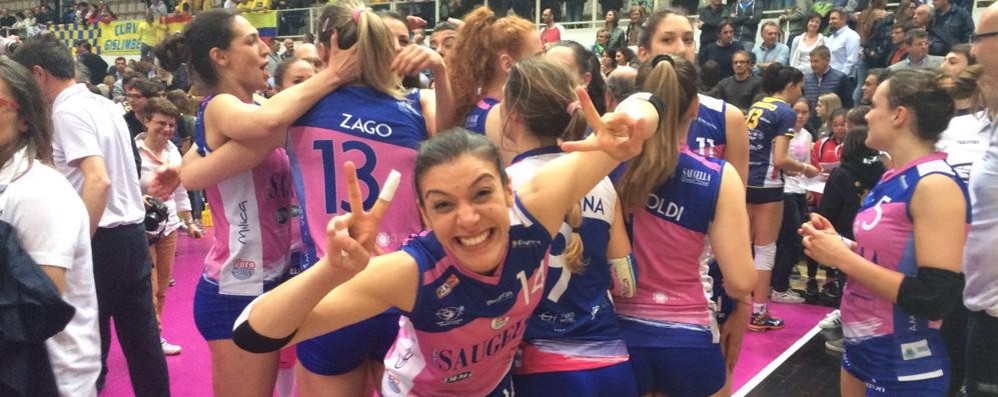 Volley, la festa della Saugella team Monza a Trento - Foto Rudy Palermo