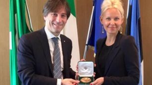 Monza, Fabrizio Sala e l’ambasciatore estone Celia Kuningas