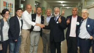 La festa a Verano Brianza peril nuovo sindaco Massimiliano Chiolo - foto Botto Rossa