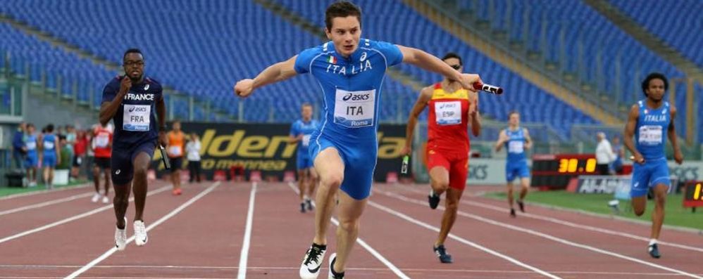 Carate Brianza, Filippo Tortu in azzurro al Golden gala di Roma