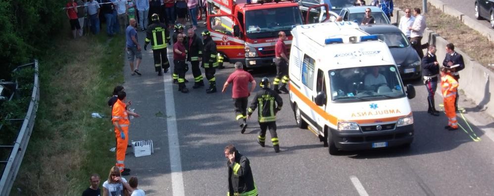 Un incidente sulla Milano Meda