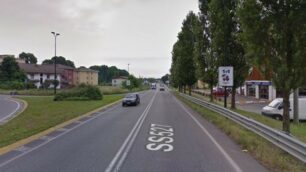 Limbiate, via Monza all’altezza di via Montegrappa - da Google Maps