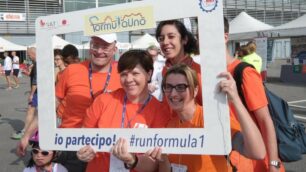 La festa della Lilt in autodromo a Monza: FormulaUno, colorata e fotografata