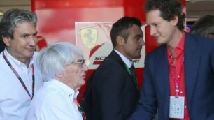 Ecclestone con John Elkan a Monza