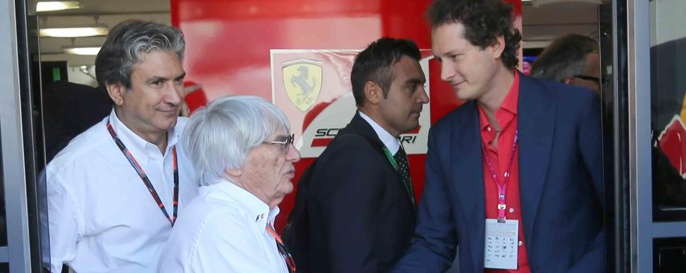 Ecclestone con John Elkan a Monza