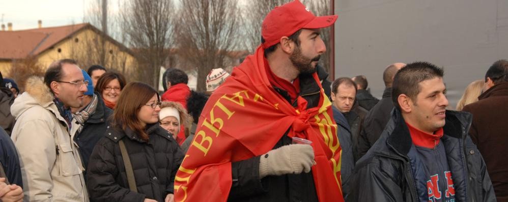 Una manifestazione di metalmeccanici