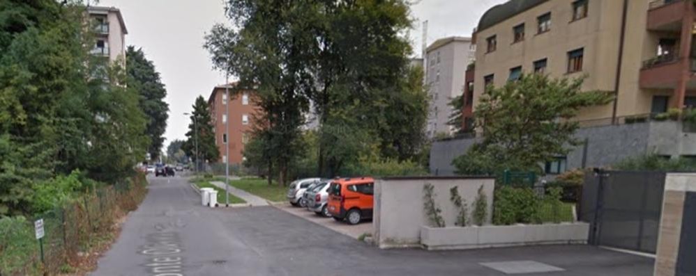 È successo a Monza in Via Monte Oliveto - foto da Google Maps