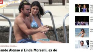 Linda Morselli su Hola con Fernando Alonso