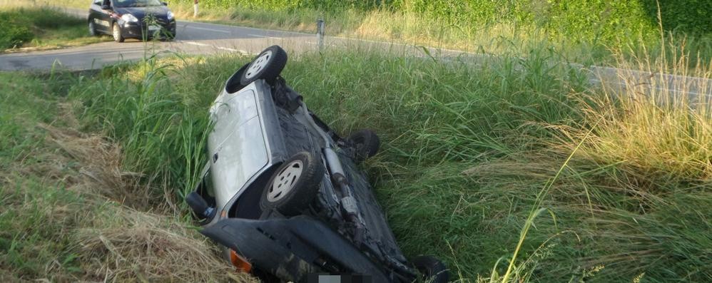 Besana in Brianza, incidente in via Rivabella - foto Edoardo Terraneo