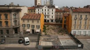 Il cantiere di piazza Trento e Trieste a Monza