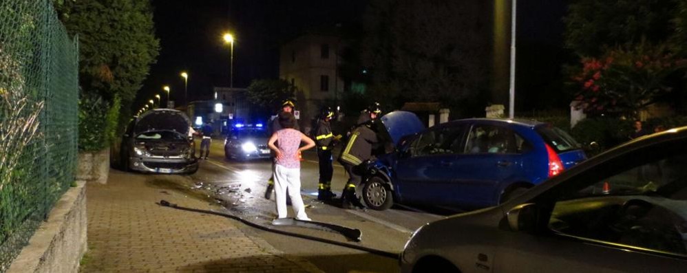 L’incidente di via Milano a Giussano