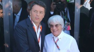 Bernie Ecclestone con il premier Matteo Renzi