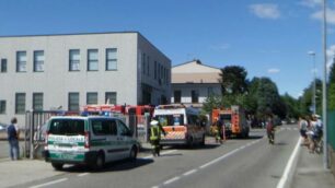 I soccorsi a Giussano - foto Edoardo Terraneo