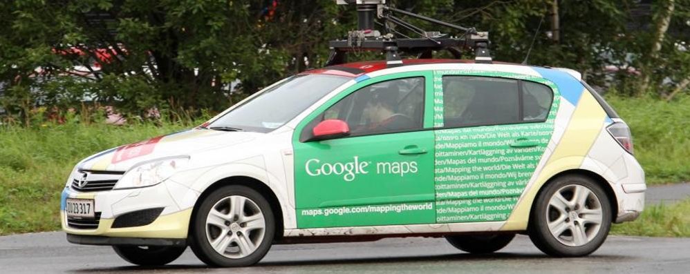 La google car a Concorezzo - foto Boni