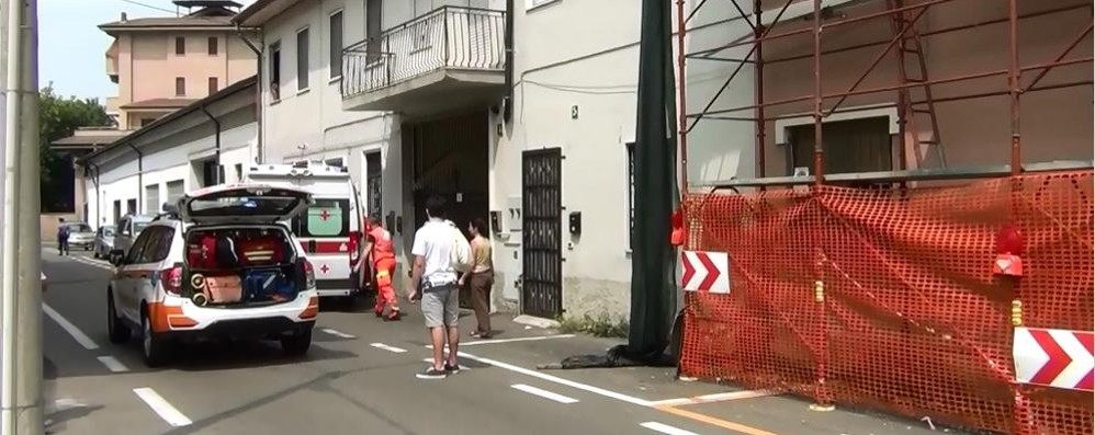 Incidente sul lavoro a Bovisio Masciago - foto Cavallari