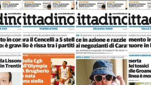 Le quattro prime pagine de il Cittadino in edicola sabato 30 luglio