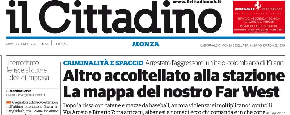 monza cittadino prima pagina 7 luglio 2016