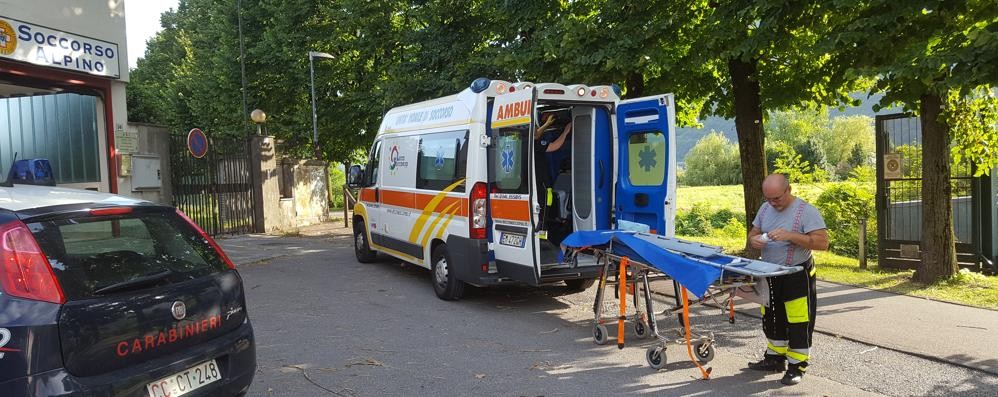 I soccorritori arrivati sul luogo dell’incidente